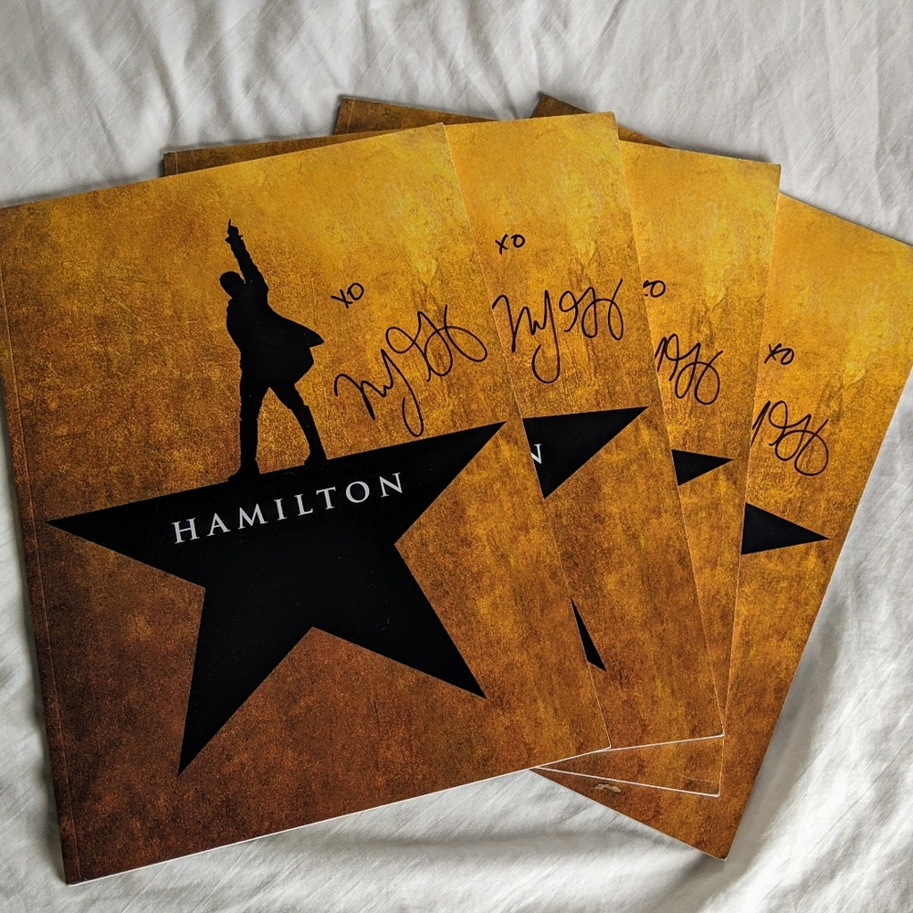Autographed Hamilton souvenir program book